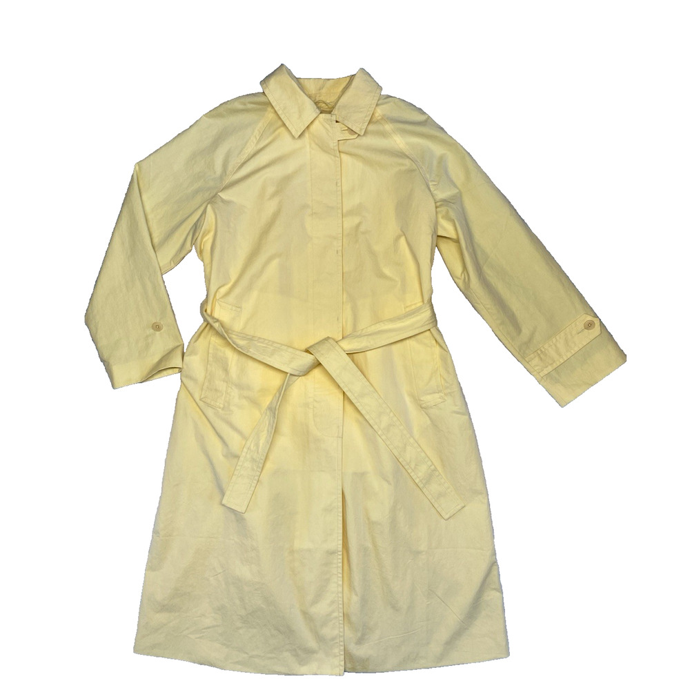Madewell Belted Trench Coat Oversized Size Medium NEW Candlelight Yellow Jacket